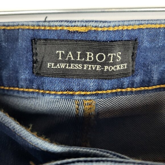 Talbots Flawless Five-Pocket Crop Jeans Women's 16 Medium Wash Stretch Comfort - Picture 5 of 10